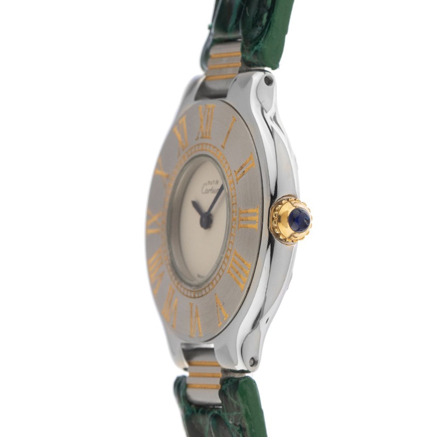 Cartier 21 Must de Cartier 9011 (1990) - Silver dial 28 mm Gold/Steel case (4/7)