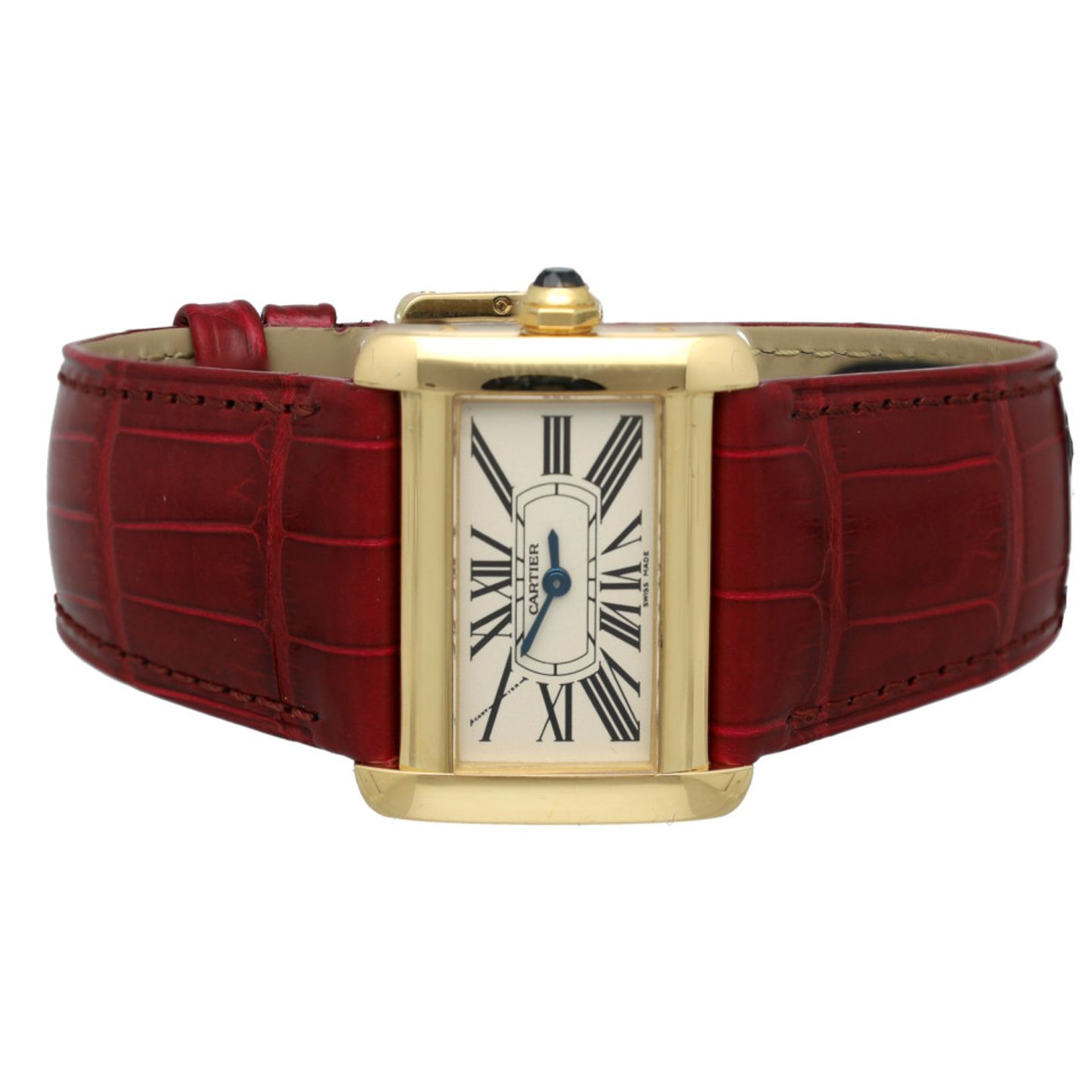 Cartier Tank Divan 2601 (2006) - Wit wijzerplaat 32mm Geelgoud (7/14)