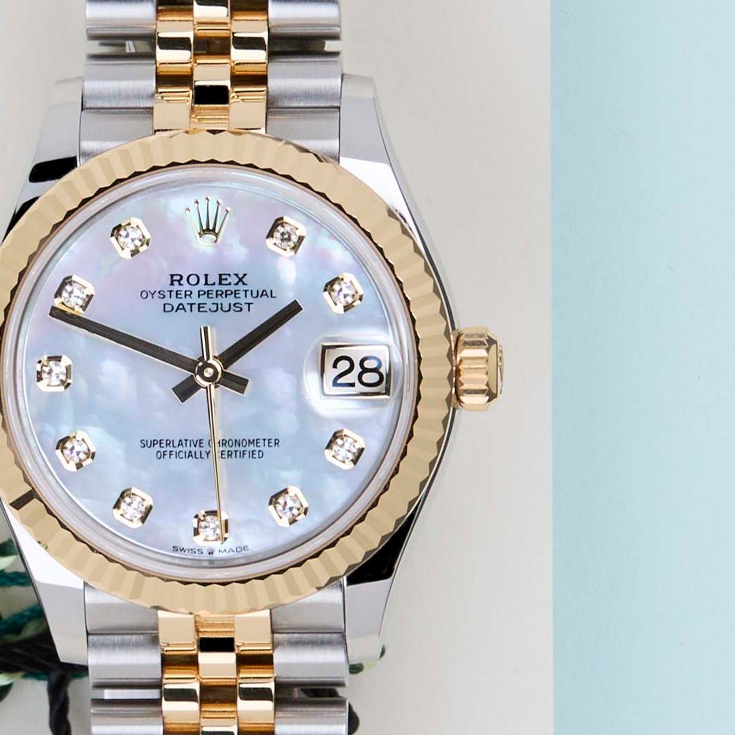 Rolex Datejust 31 278273 (2026) - Pearl dial 31 mm Gold/Steel case (5/8)