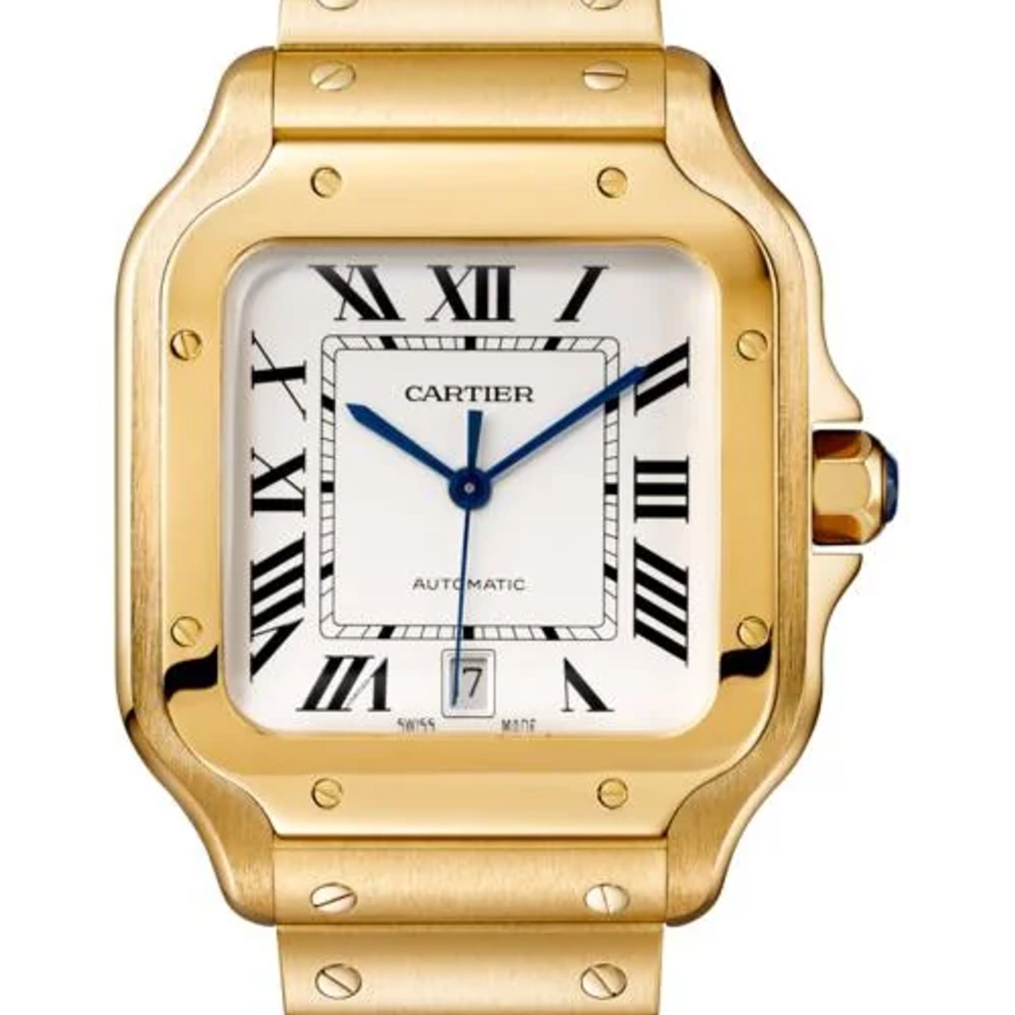 Cartier Santos WGSA0029 (2026) - Zilver wijzerplaat 40mm Geelgoud (1/1)