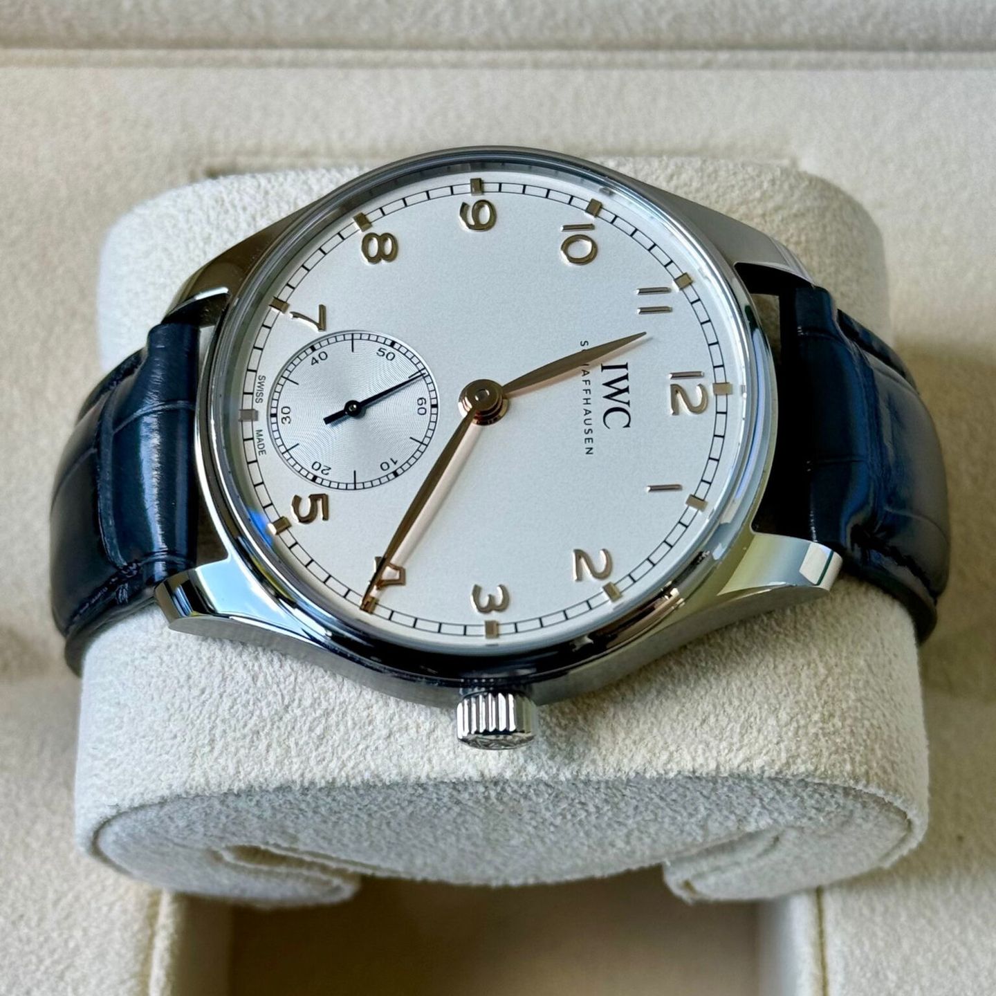 IWC Portuguese Automatic IW358303 (2023) - Zilver wijzerplaat 40mm Staal (4/7)