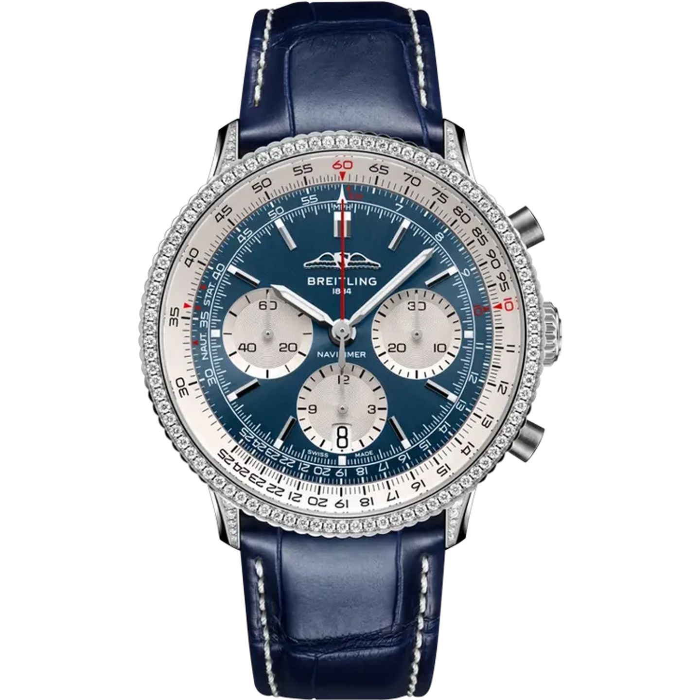 Breitling Navitimer 1 B01 Chronograph AB0139631C1P1 (2023) - Blauw wijzerplaat 41mm Staal (1/1)