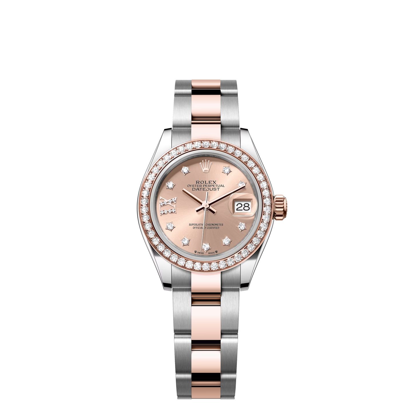 Rolex Lady-Datejust 279381RBR (2024) - Goud wijzerplaat 28mm Staal (1/1)