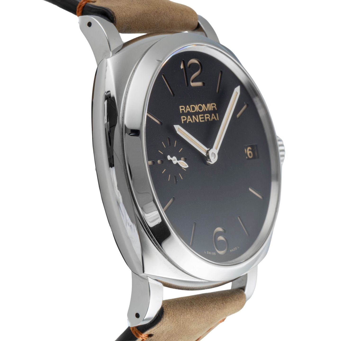 Panerai Radiomir 1940 3 Days PAM00514 (Unknown (random serial)) - Black dial 47 mm Steel case (7/8)