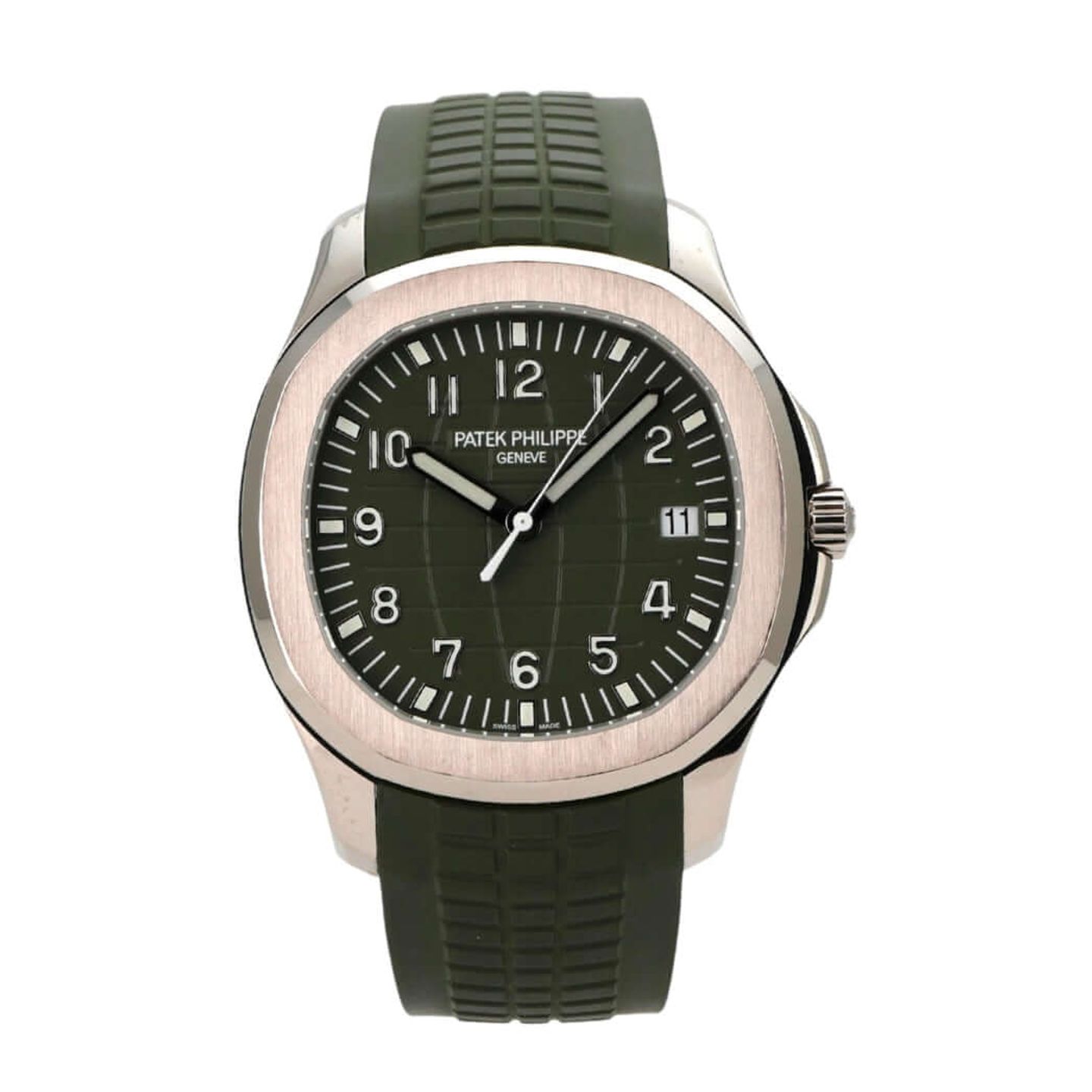 Patek Philippe Aquanaut 5168G-010 (2020) - Green dial 42 mm White Gold case (2/8)