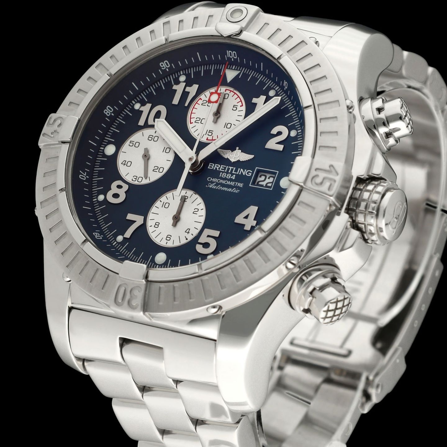 Breitling Super Avenger A13370 (2006) - 48 mm Steel case (7/8)