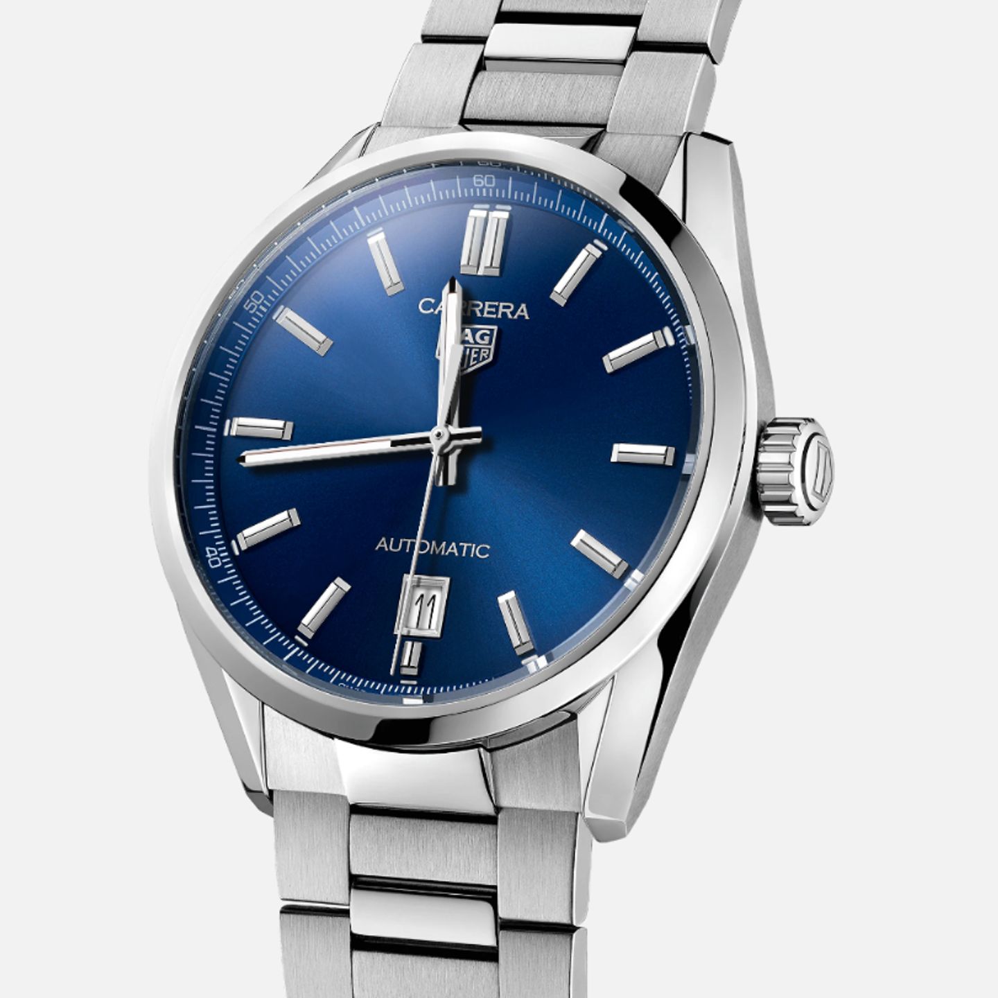 TAG Heuer Carrera Calibre 5 WBN2112.BA0639 (2024) - Blauw wijzerplaat 39mm Staal (1/1)