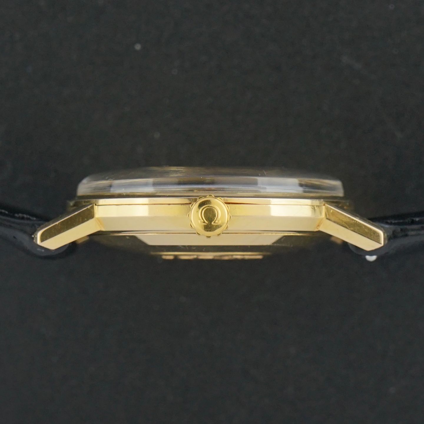 Omega Seamaster 166.020 (1965) - White dial 34 mm Yellow Gold case (6/8)