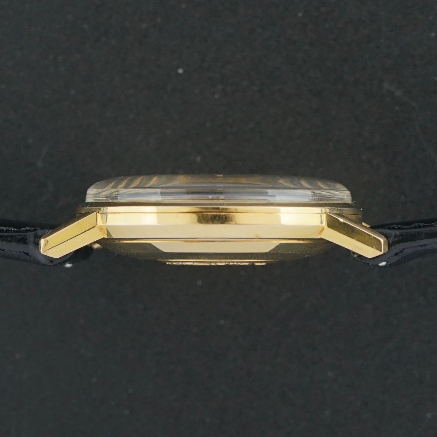 Omega Seamaster 166.020 (1965) - White dial 34 mm Yellow Gold case (7/8)