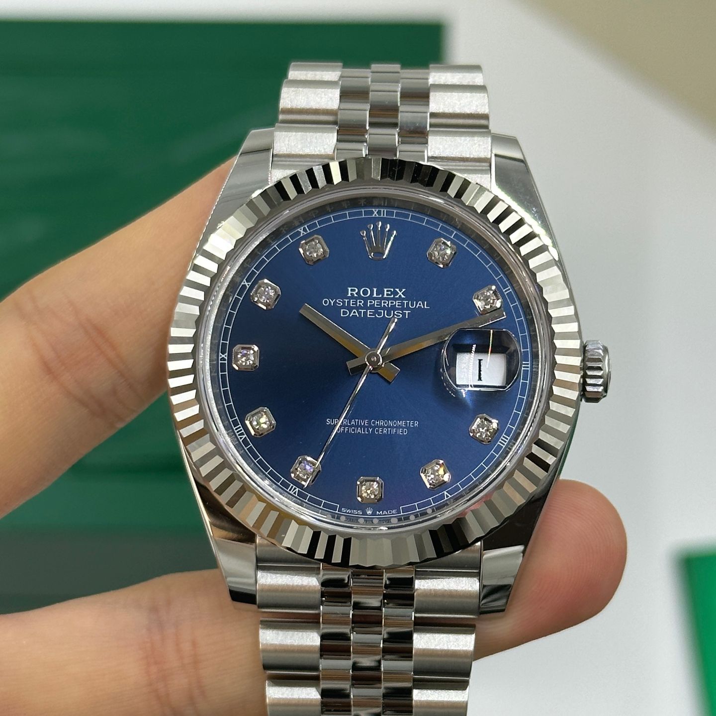 Rolex Datejust 41 126334 (2024) - Blauw wijzerplaat 41mm Staal (5/8)