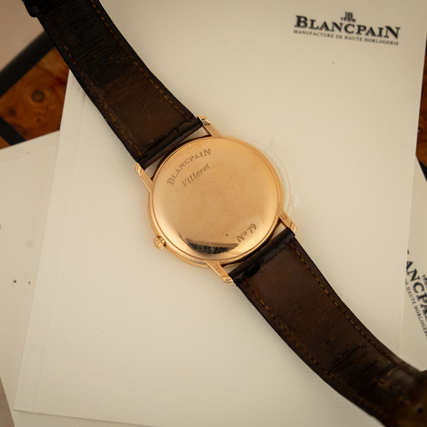 Blancpain Villeret Ultra-Slim 4053-3642-55A (2007) - White dial 40 mm Rose Gold case (7/8)