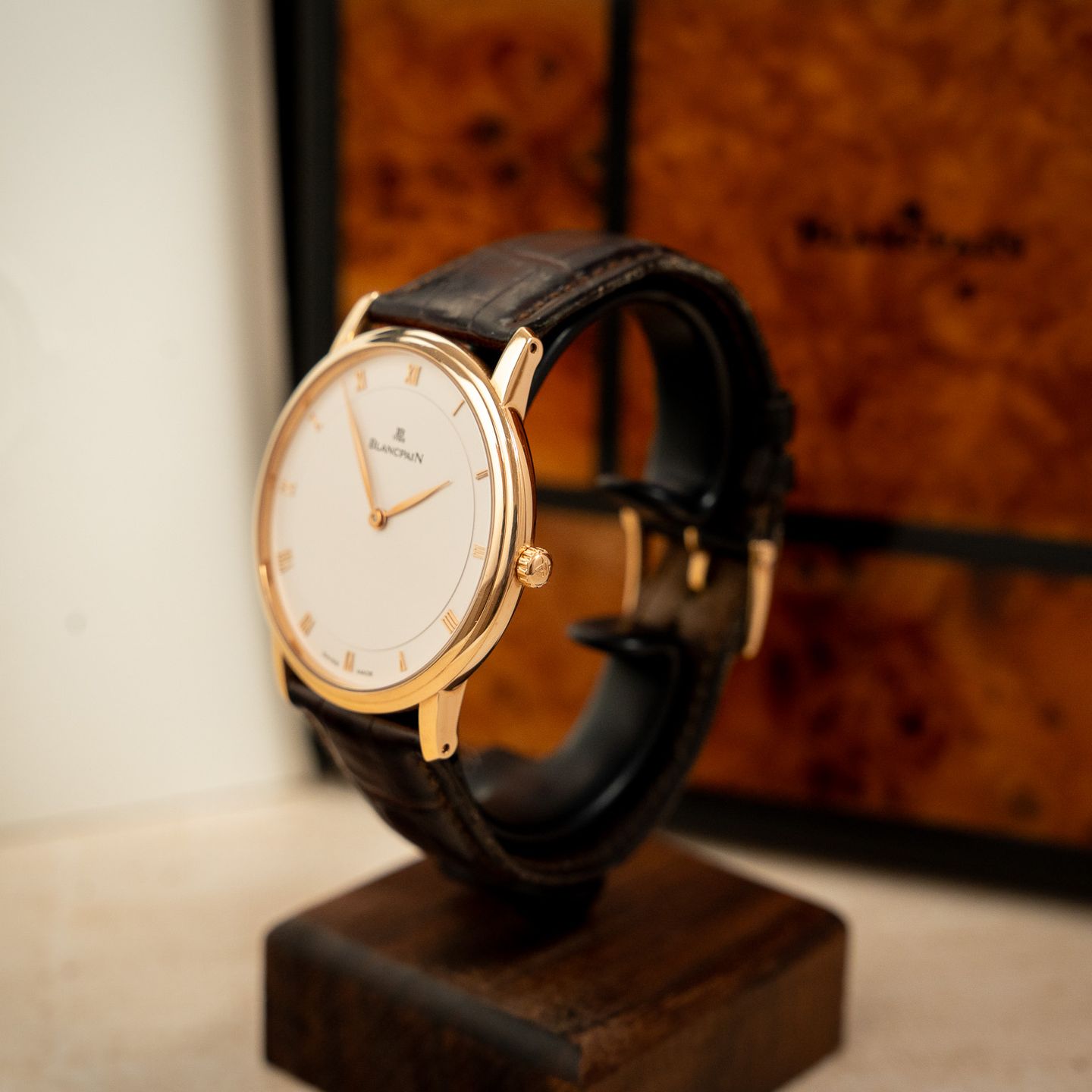 Blancpain Villeret Ultra-Slim 4053-3642-55A (2007) - White dial 40 mm Rose Gold case (5/8)