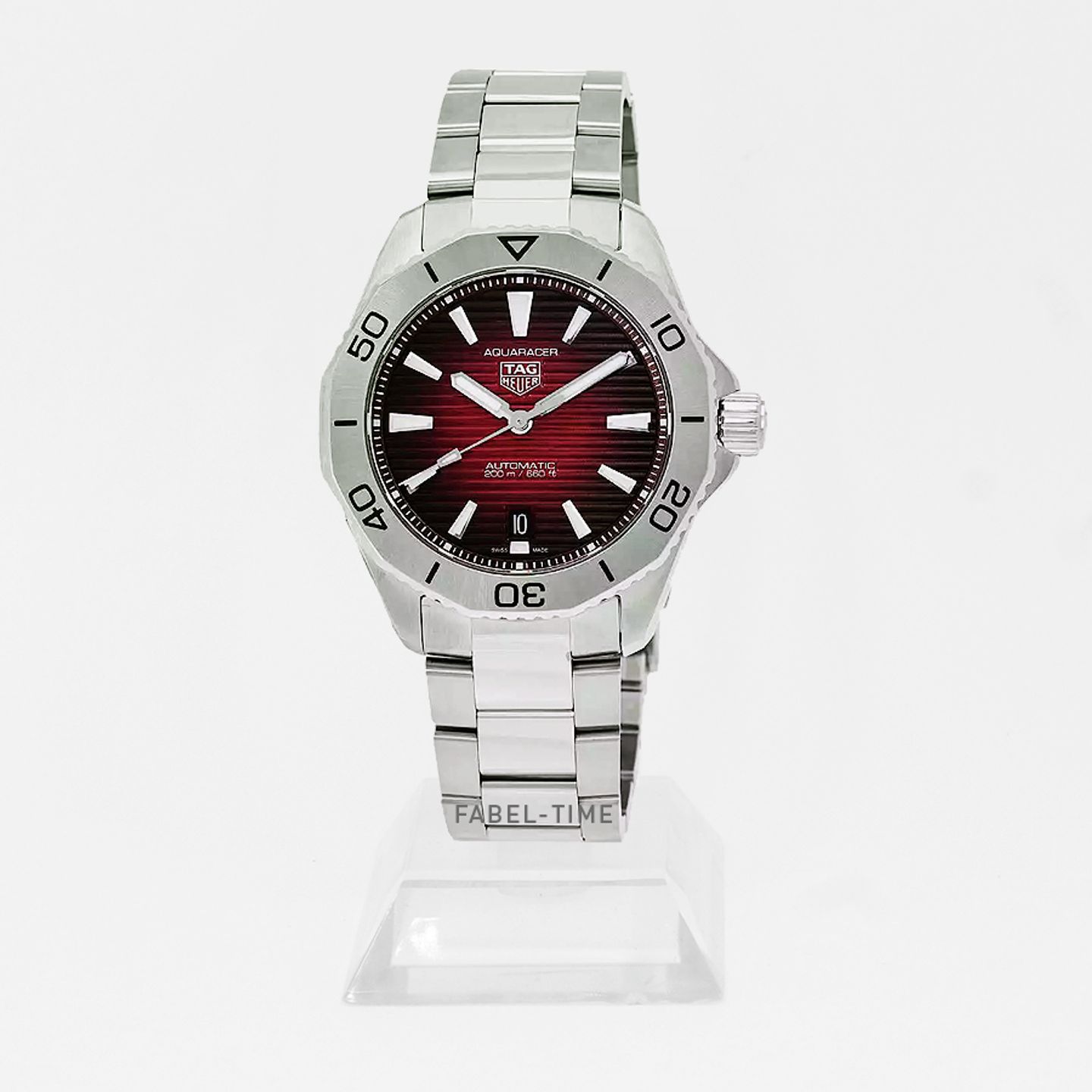 TAG Heuer Aquaracer WBP2114.BA0627 (2024) - Red dial 40 mm Steel case (1/1)