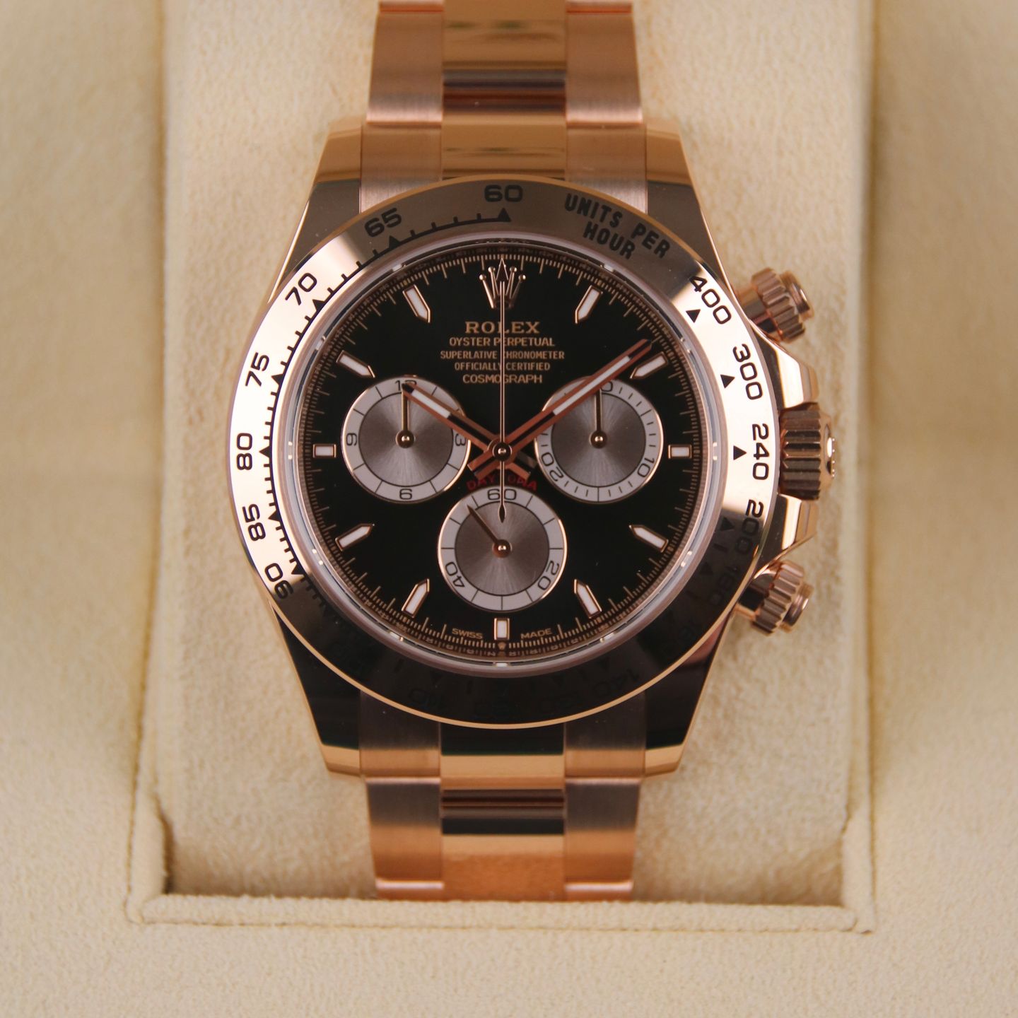 Rolex Daytona 126505 (2024) - Black dial 40 mm Rose Gold case (2/8)