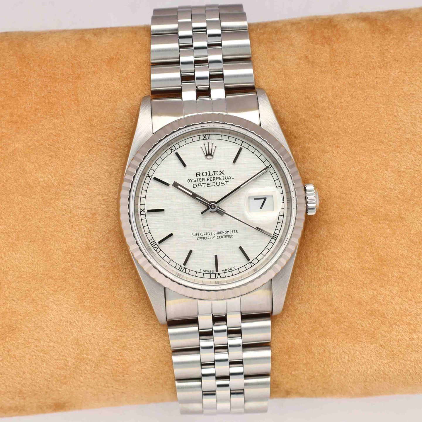 Rolex Datejust 36 16234 (1991) - Silver dial 36 mm Steel case (1/8)