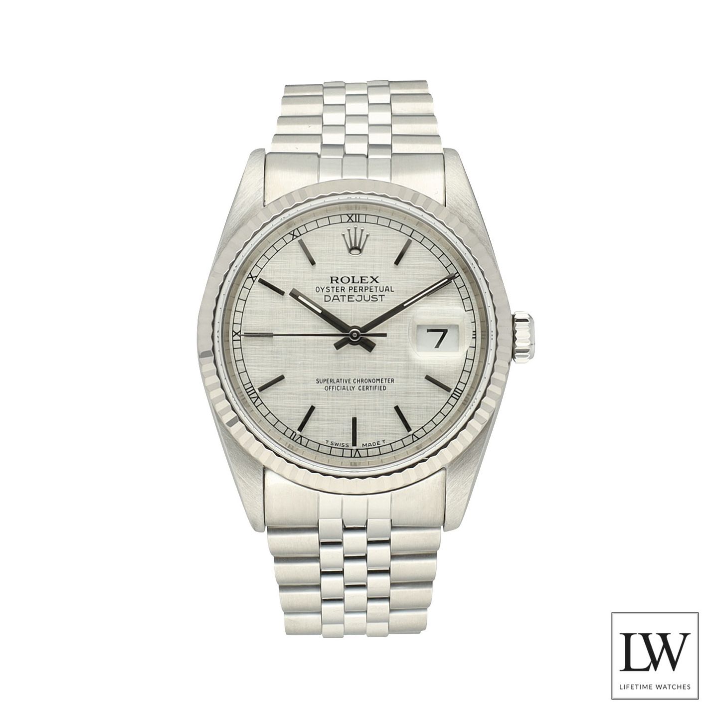 Rolex Datejust 36 16234 (1991) - Silver dial 36 mm Steel case (3/8)