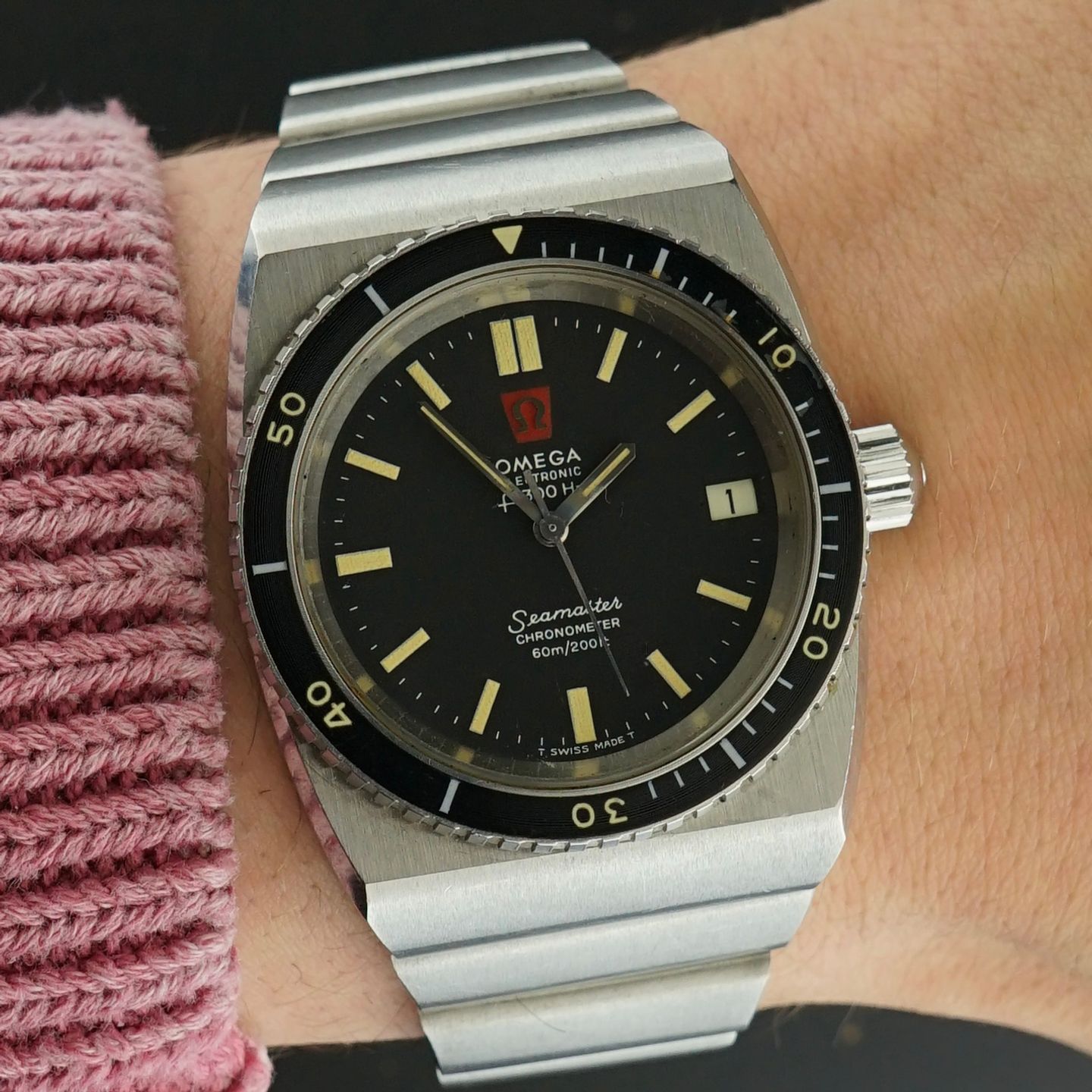 Omega Seamaster 198.0054 (1972) - Black dial 38 mm Steel case (2/8)