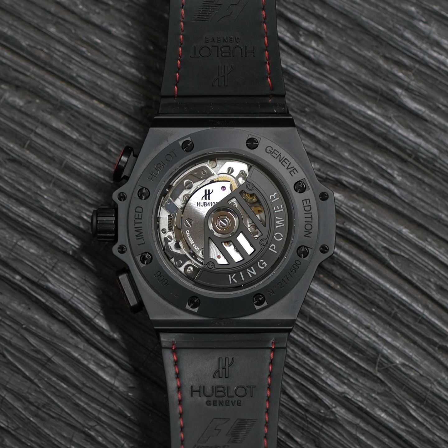 Hublot King Power 703.CI.1123.NR.FMO10 (2011) - Zwart wijzerplaat 48mm Keramiek (3/8)