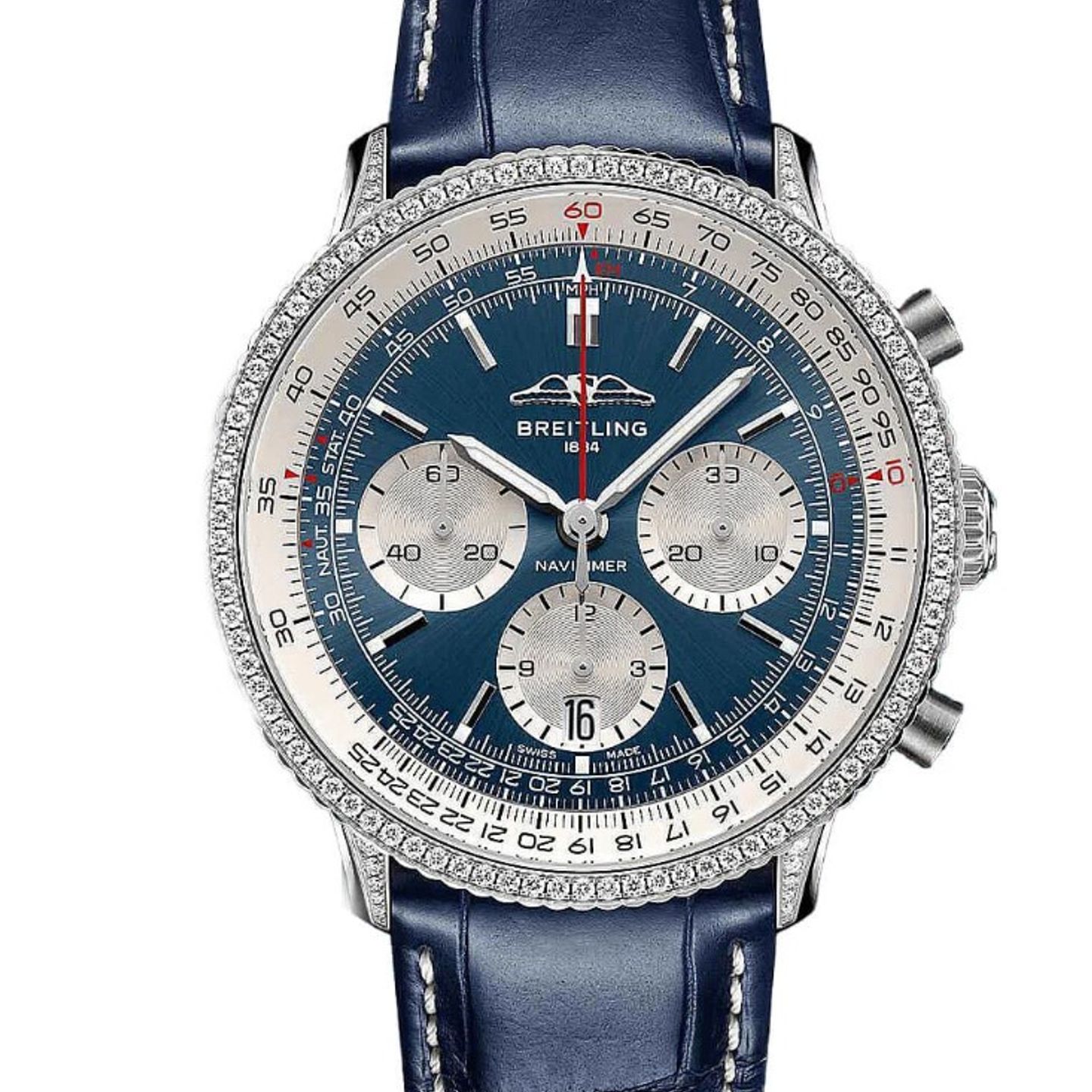 Breitling Navitimer 1 B01 Chronograph AB0139631C1P1 (2024) - Blauw wijzerplaat 41mm Staal (1/1)