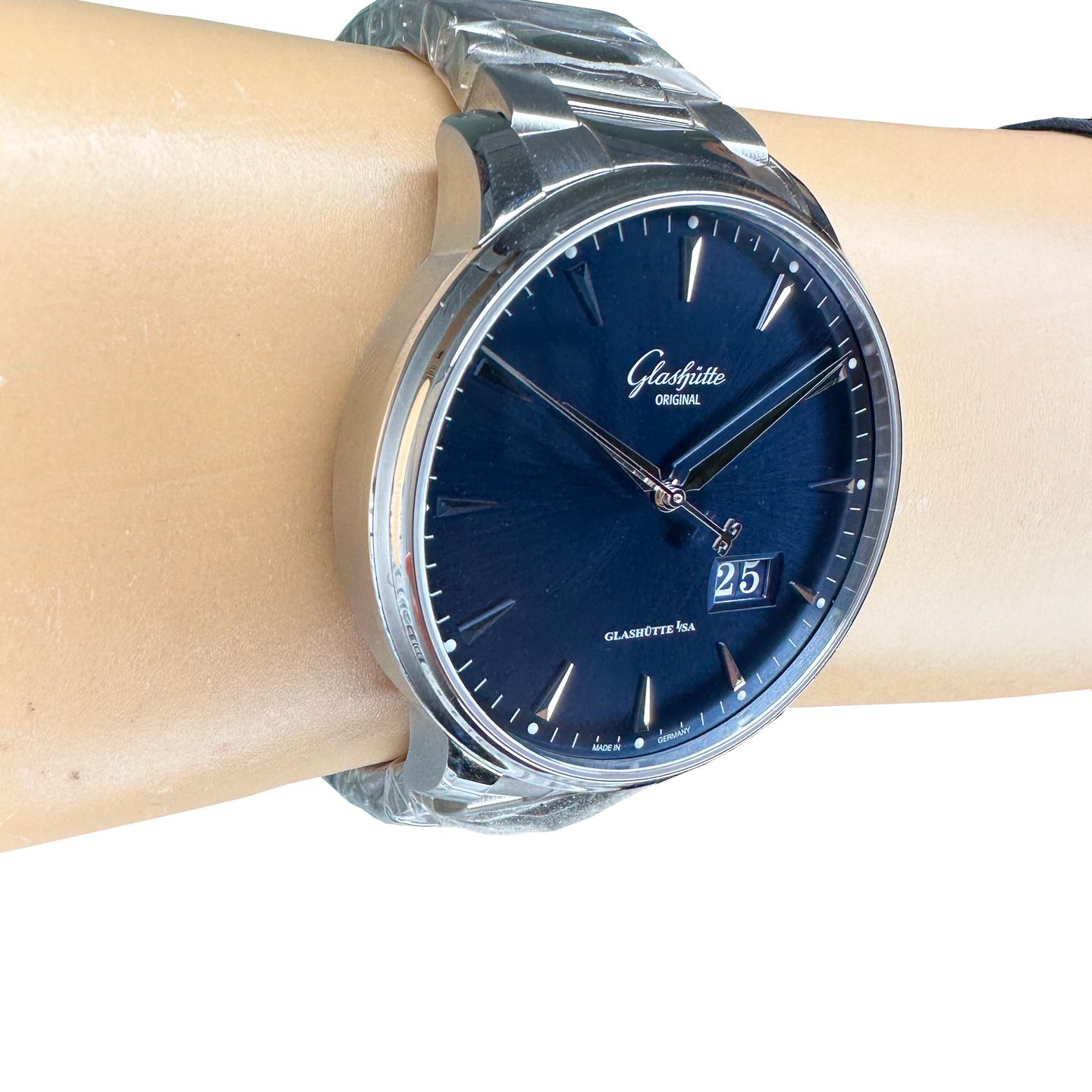 Glashütte Original Senator Excellence 1-36-03-04-02-71 (2024) - Blauw wijzerplaat 42mm Staal (6/8)