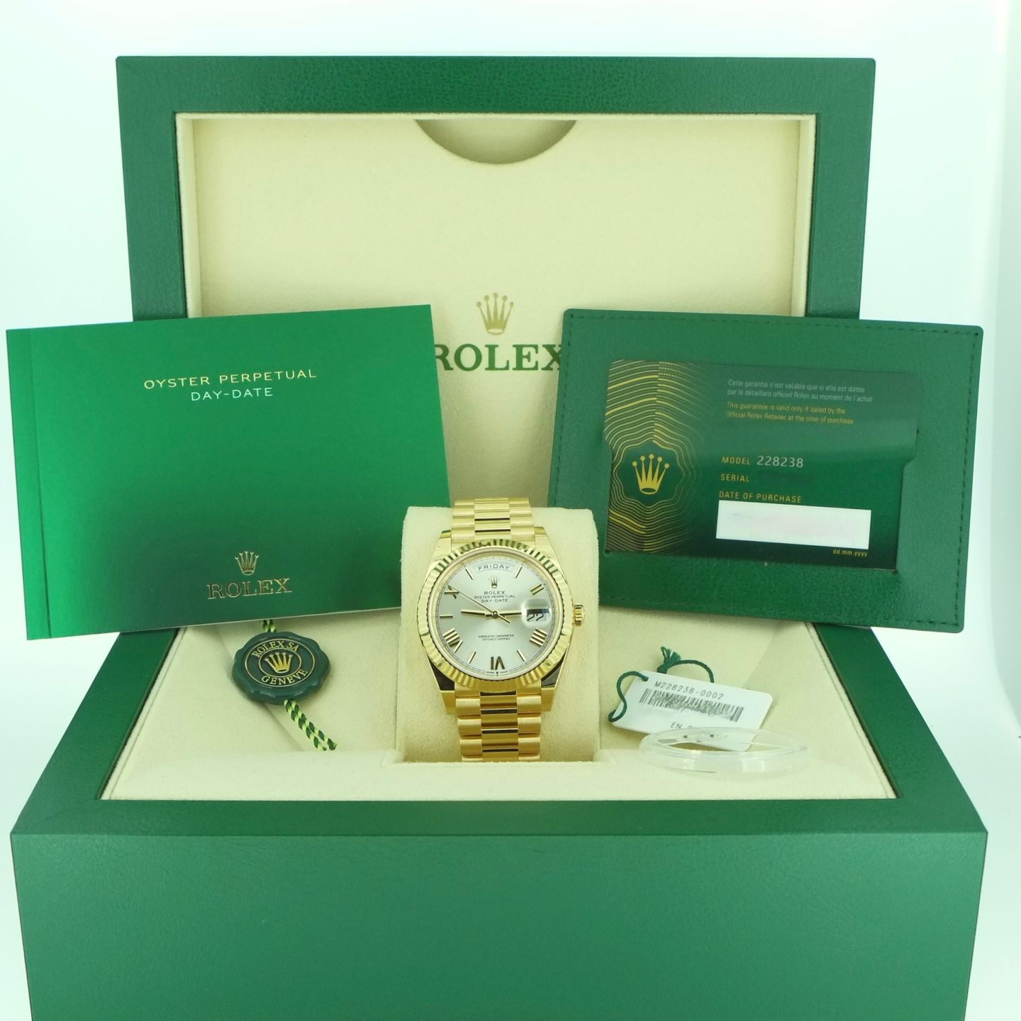 Rolex Day-Date 40 228238 (2025) - Zilver wijzerplaat 40mm Geelgoud (4/6)