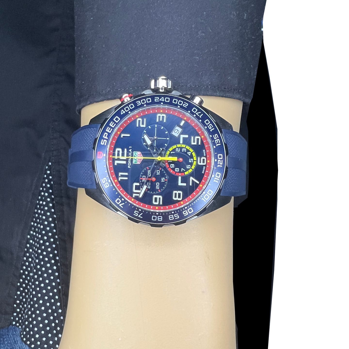 TAG Heuer Formula 1 Quartz CAZ101AL.FT8052 (2022) - Blauw wijzerplaat 43mm Staal (3/8)