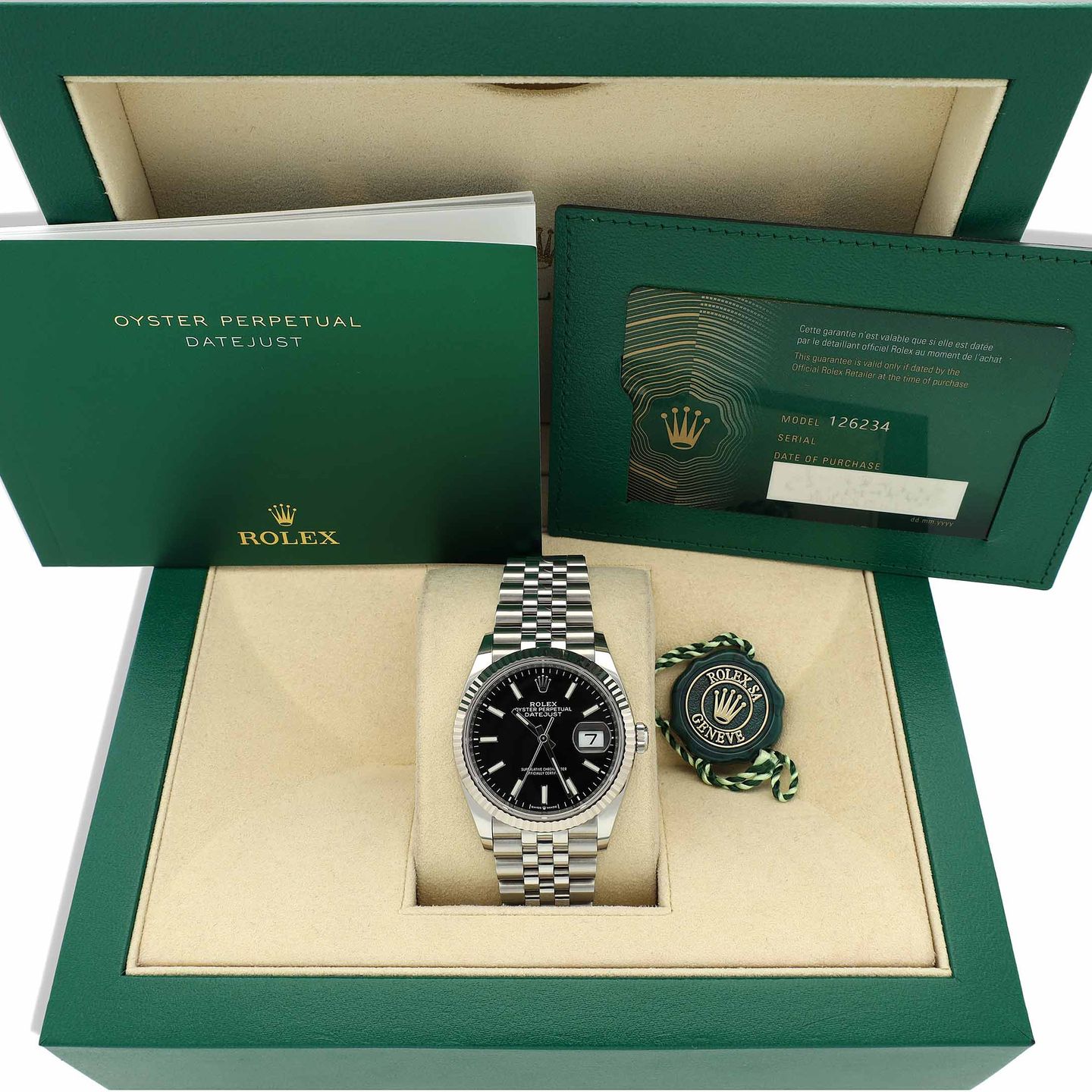 Rolex Datejust 36 126234 (2022) - Black dial 36 mm Steel case (8/8)