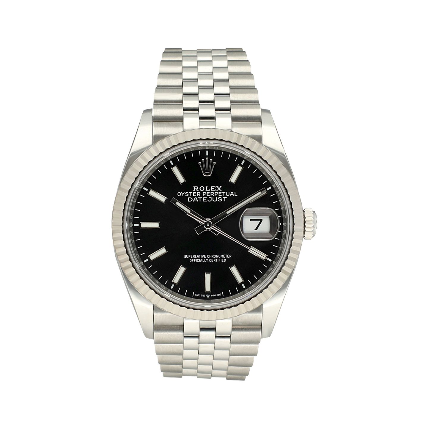 Rolex Datejust 36 126234 (2022) - Black dial 36 mm Steel case (3/8)