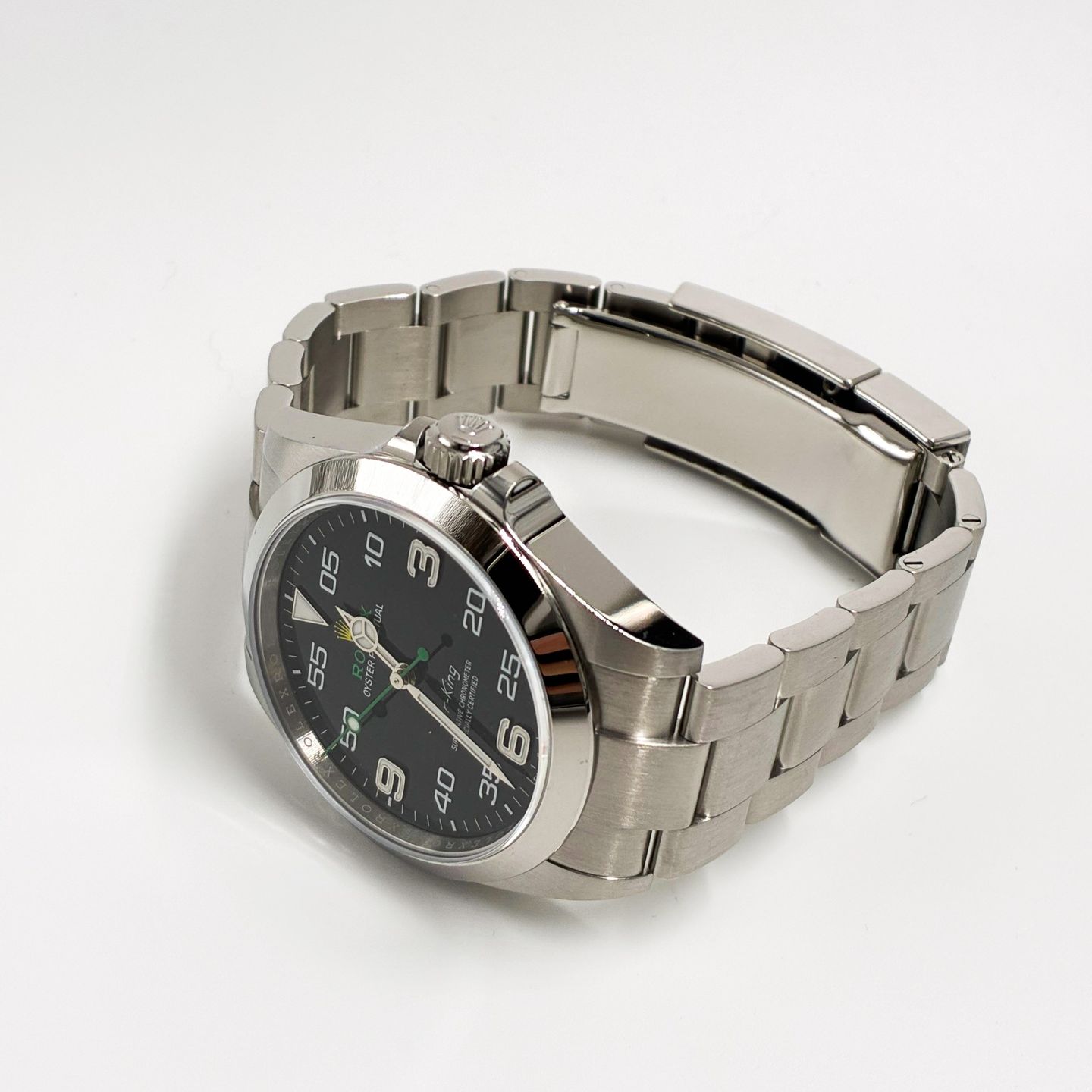 Rolex Air-King 126900 (2025) - Zwart wijzerplaat 40mm Staal (2/8)