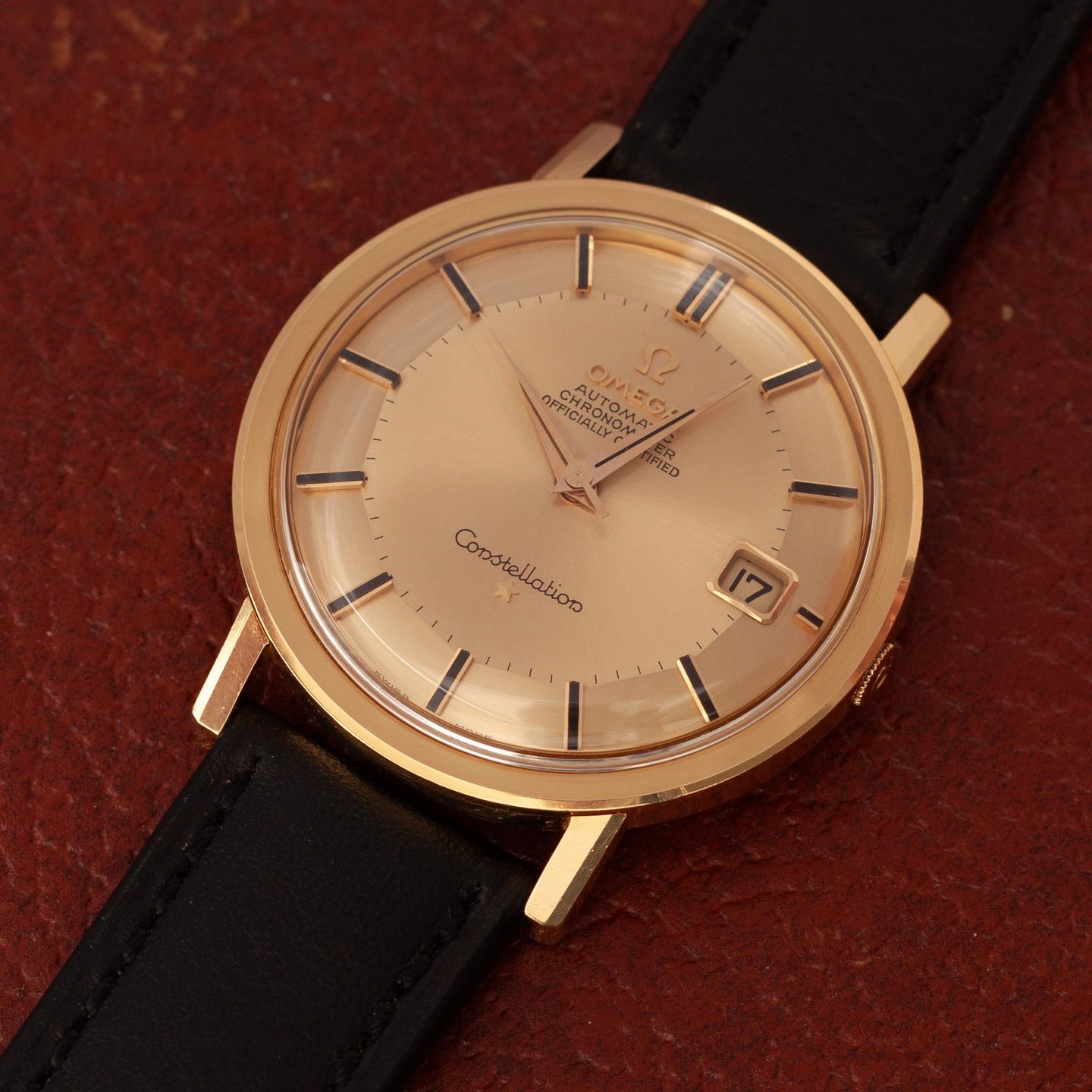 Omega Constellation 168.004/14 (1962) - Gold dial 35 mm Yellow Gold case (3/8)