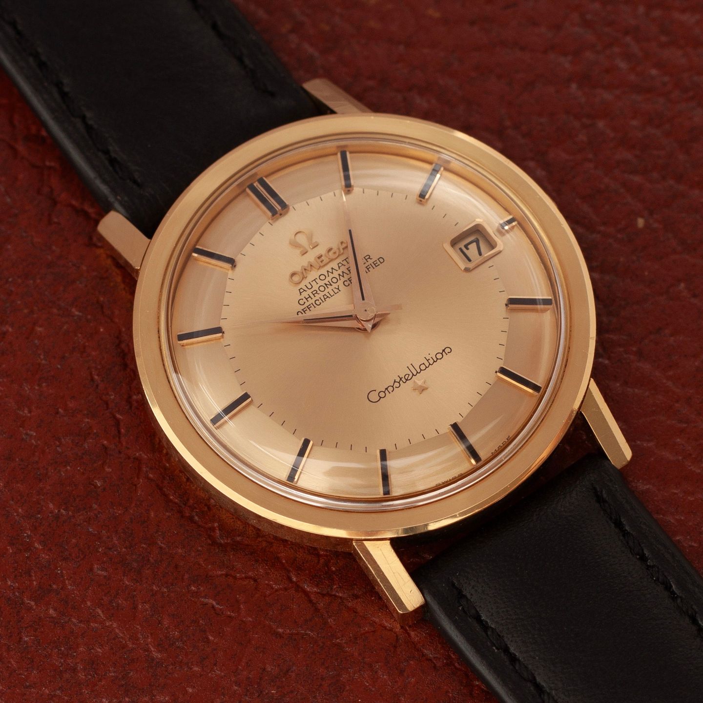 Omega Constellation 168.004/14 (1962) - Gold dial 35 mm Yellow Gold case (1/8)