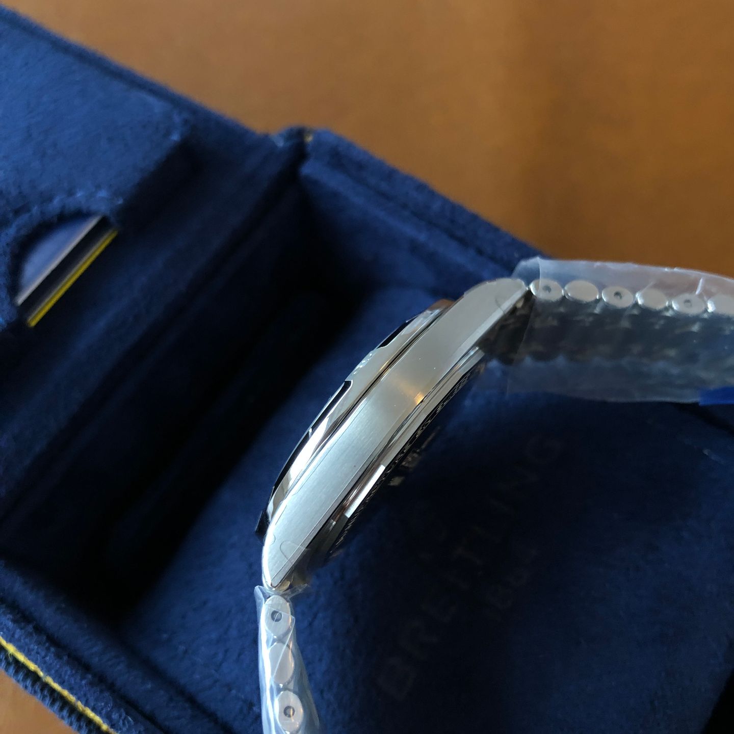 Breitling Chronomat A10380101C1A1 (2022) - Blue dial 36 mm Steel case (3/8)