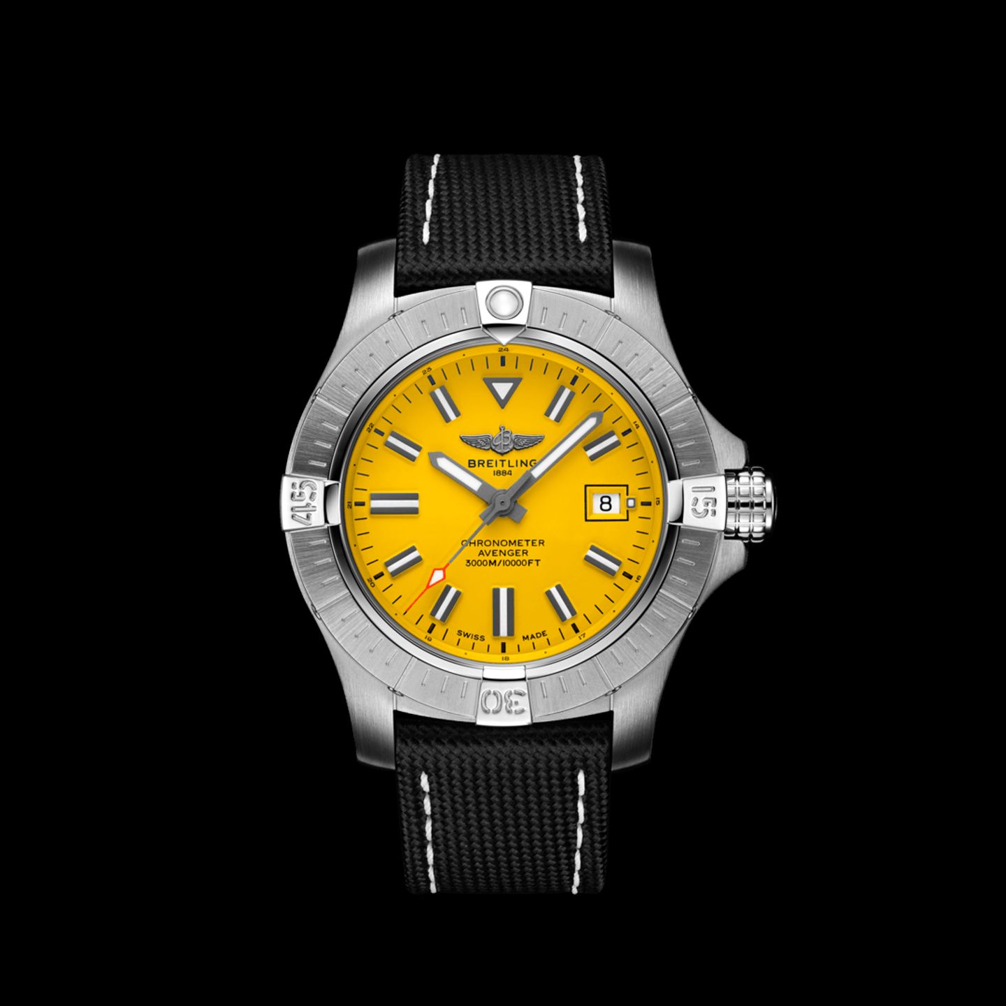 Breitling Avenger Seawolf A17319101I1X1 (2022) - Yellow dial 45 mm Steel case (1/1)