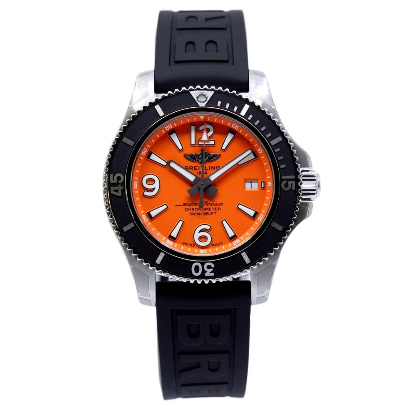 Breitling Superocean 42 A17366D7101S2 (2022) - Orange dial 42 mm Steel case (2/2)