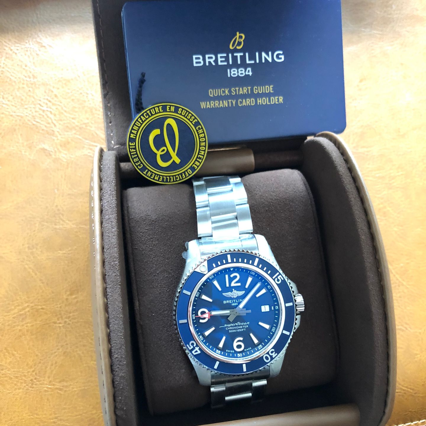 Breitling Superocean 42 A17366D81C1A1 (2022) - Blue dial 42 mm Steel case (1/8)