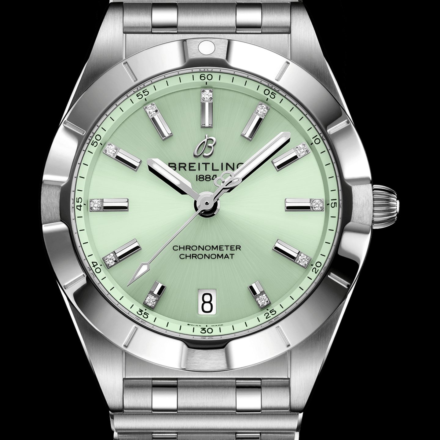 Breitling Chronomat A77310101L1A1 (2022) - Groen wijzerplaat 32mm Staal (1/8)