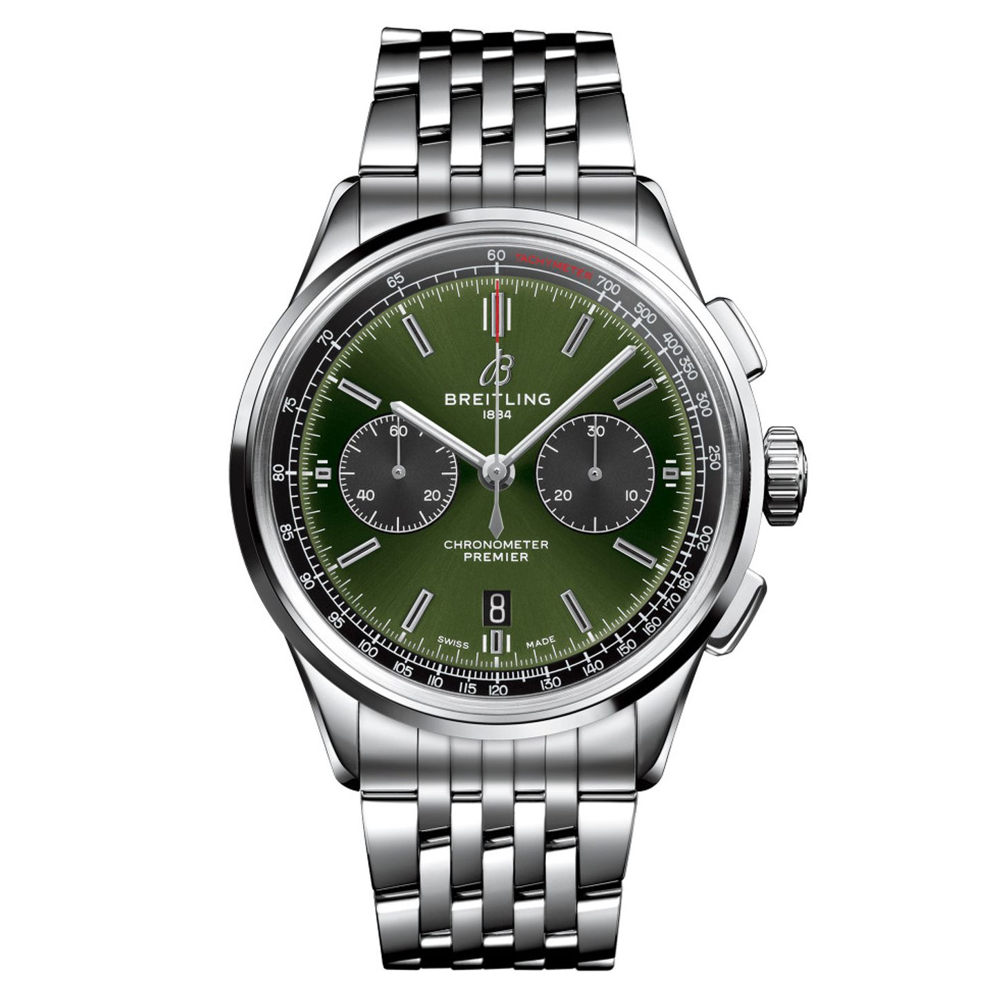 Breitling for Bentley AB0118A11L1A1 (2022) - Groen wijzerplaat 42mm Staal (2/2)