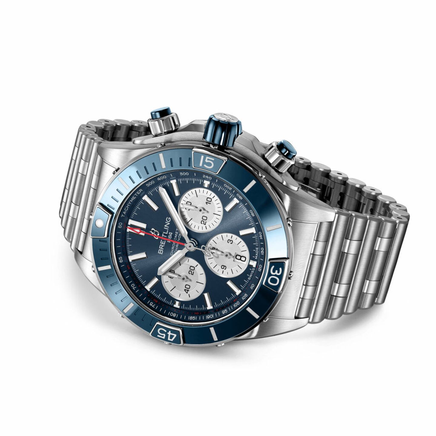 Breitling Chronomat AB0136161C1A1 (2022) - Blauw wijzerplaat 44mm Staal (1/7)