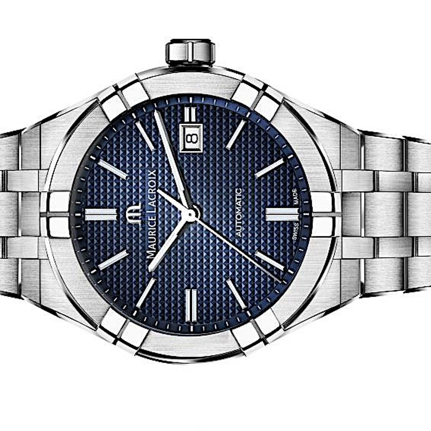 Maurice Lacroix Aikon AI6008-SS002-430-1 (2022) - Blue dial 42 mm Steel case (1/8)