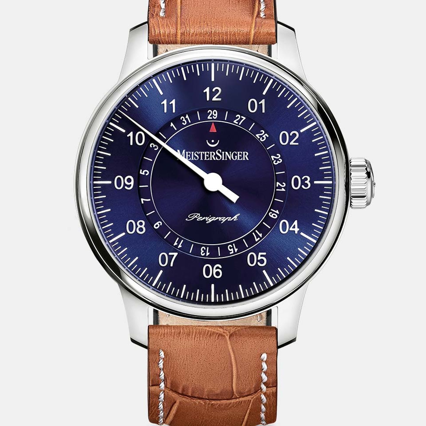 Meistersinger Perigraph AM1008 (2022) - Blue dial 43 mm Steel case (1/1)