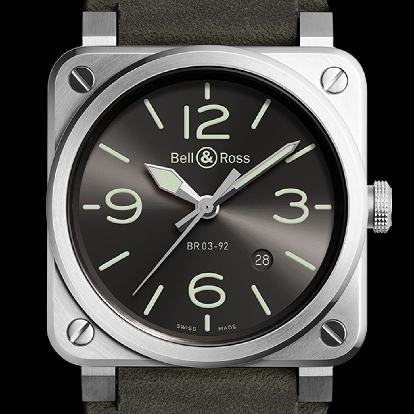 Bell & Ross BR 03-92 Steel BR0392-GC3-ST/SCA - (1/1)