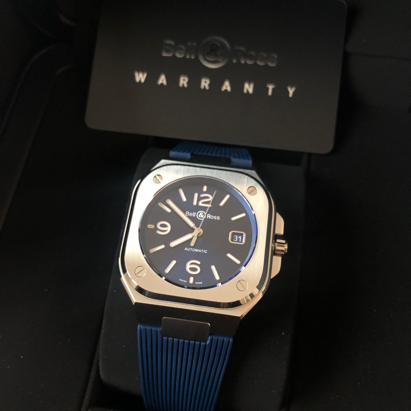 Bell & Ross BR 05 BR05A-BLU-ST/SRB (2022) - Blauw wijzerplaat 40mm Staal (3/8)