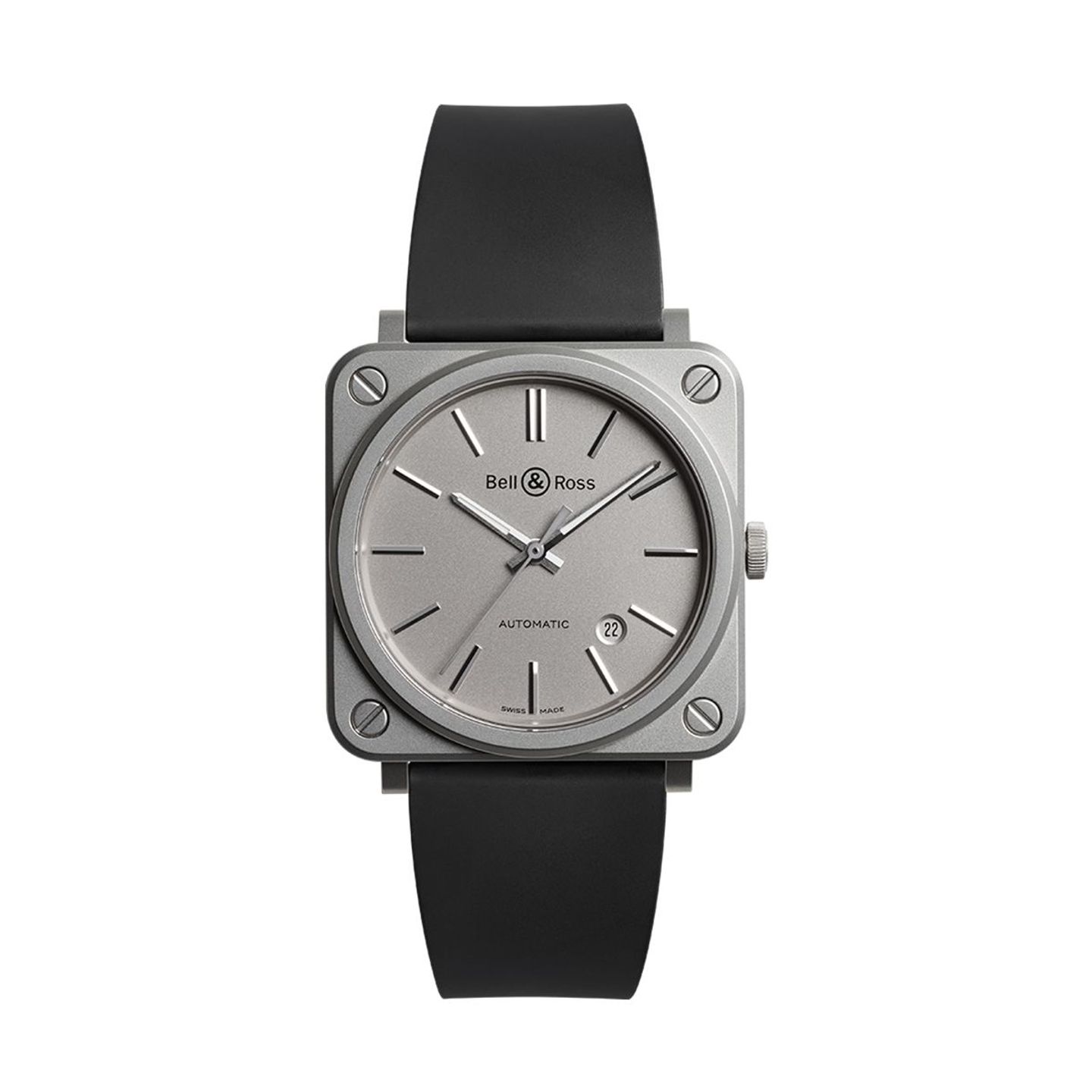 Bell & Ross BR S BRS92-GR-ST/SRB (2022) - Grijs wijzerplaat 39mm Staal (1/1)