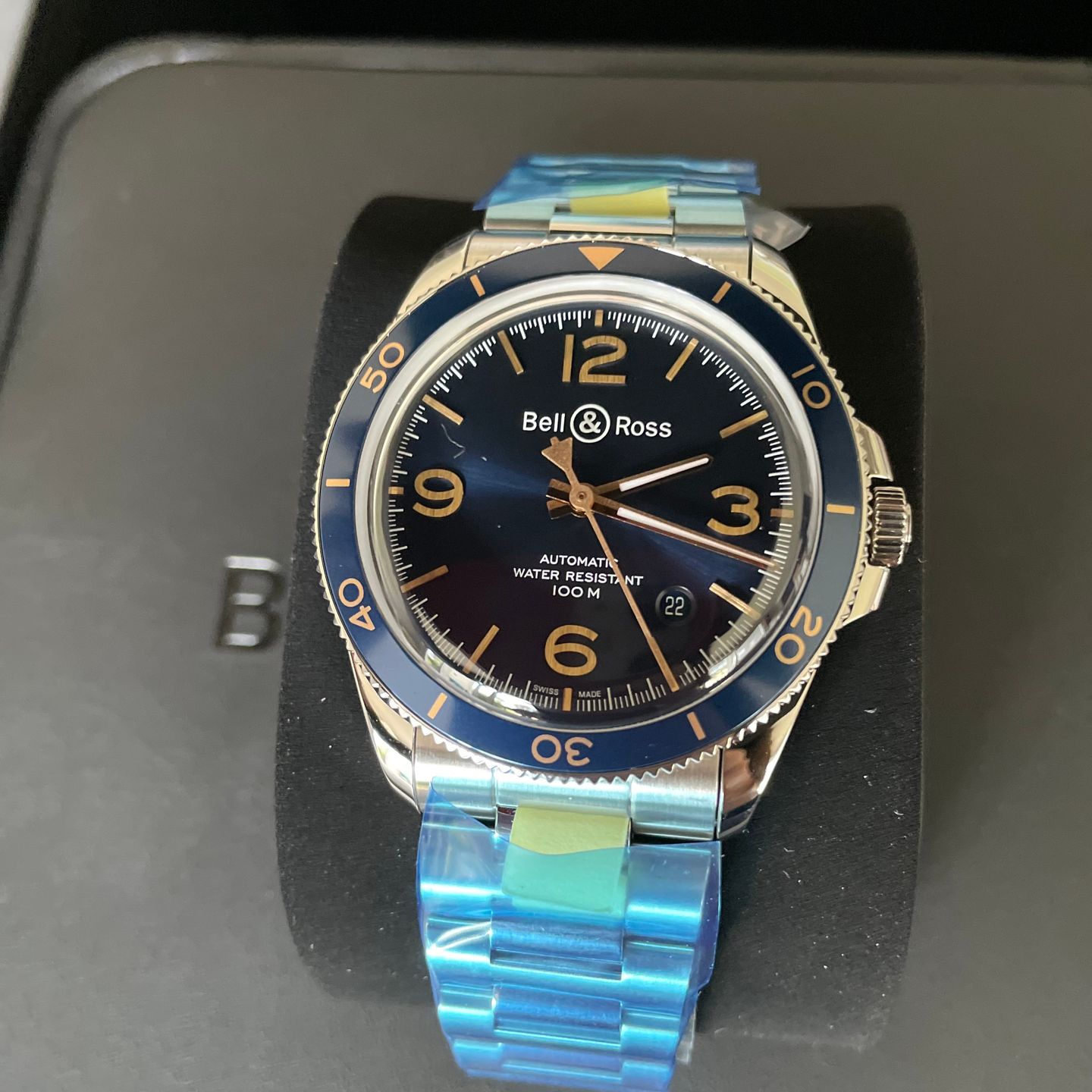 Bell & Ross BR V2 BRV292-BU-G-ST/SST (2022) - Blauw wijzerplaat 41mm Staal (4/4)