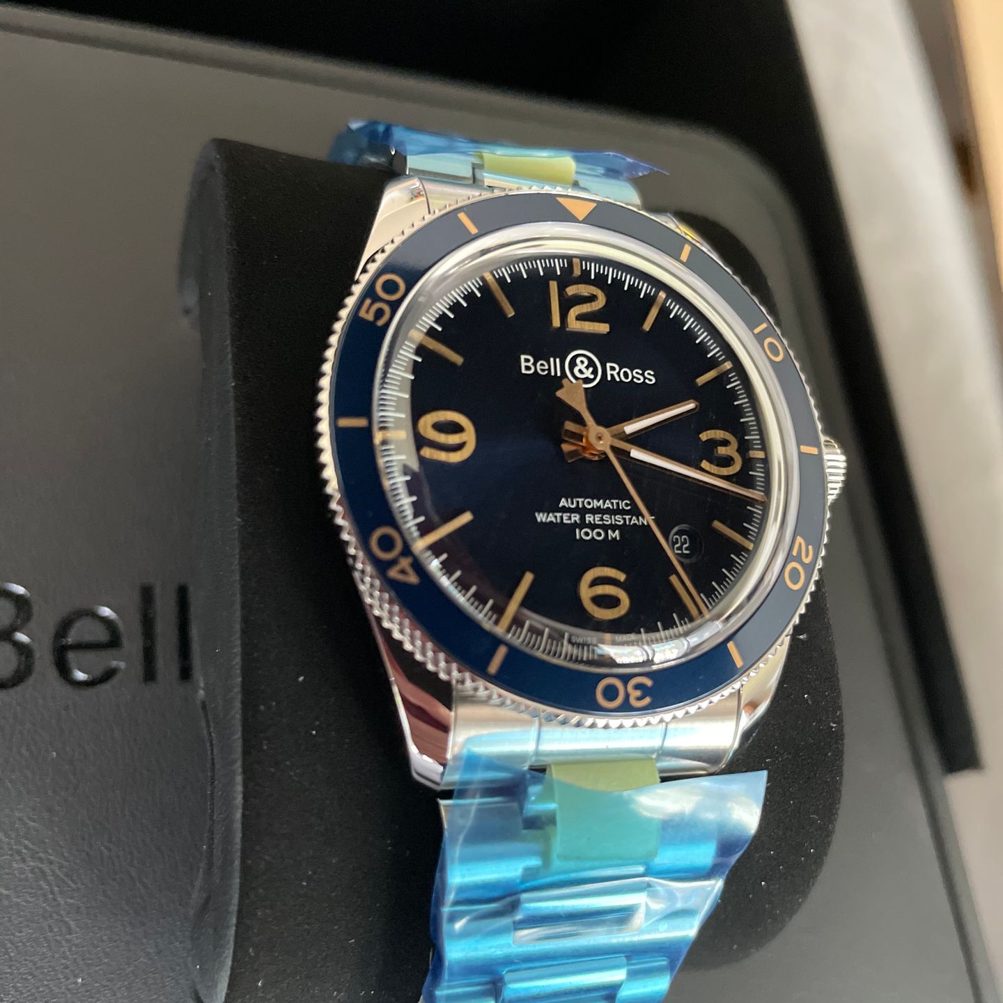 Bell & Ross BR V2 BRV292-BU-G-ST/SST (2022) - Blauw wijzerplaat 41mm Staal (2/4)