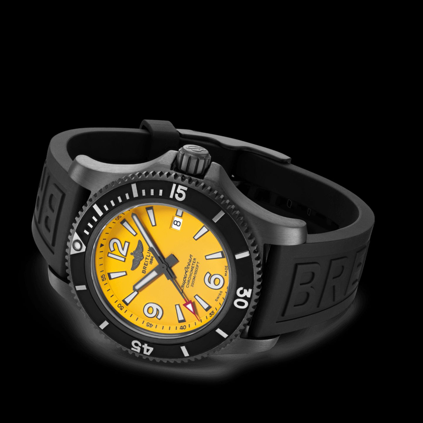 Breitling Superocean A17377211C1S1 (2022) - Yellow dial 36 mm Steel case (2/4)