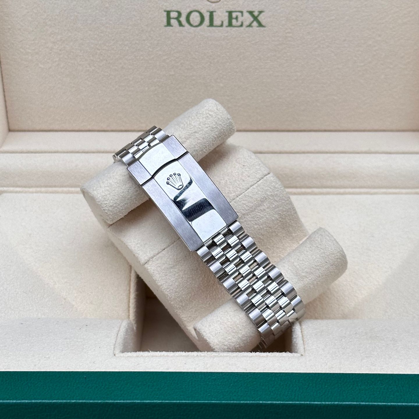Rolex Datejust 126300 (2023) - Groen wijzerplaat 40mm Staal (2/4)