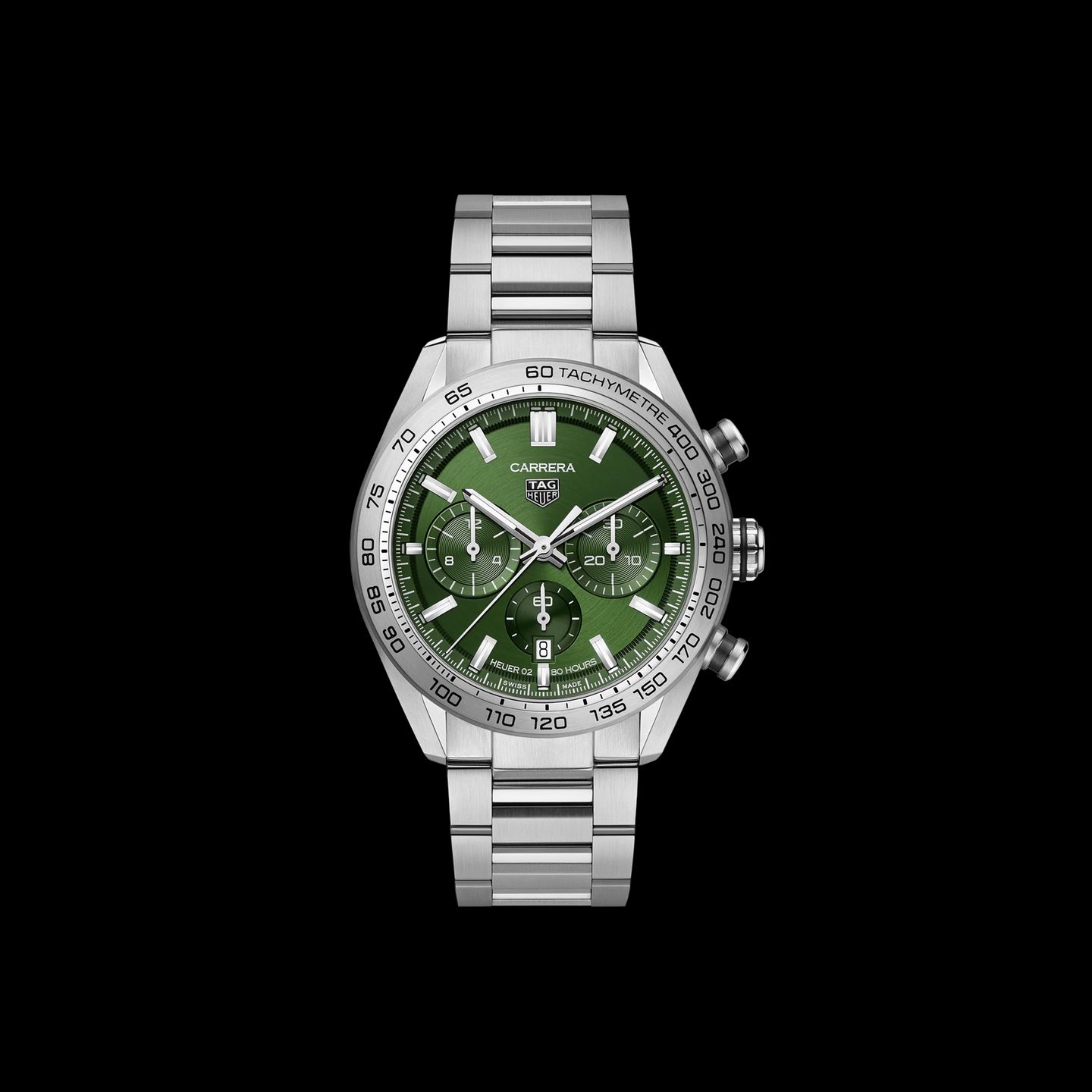 TAG Heuer Carrera CBN2A10.BA0643 (2022) - Green dial 44 mm Steel case (1/1)