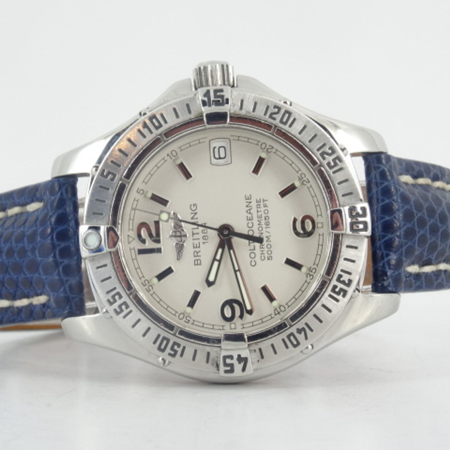 Breitling Colt Oceane A77350 (Unknown (random serial)) - Silver dial 39 mm Steel case (1/6)