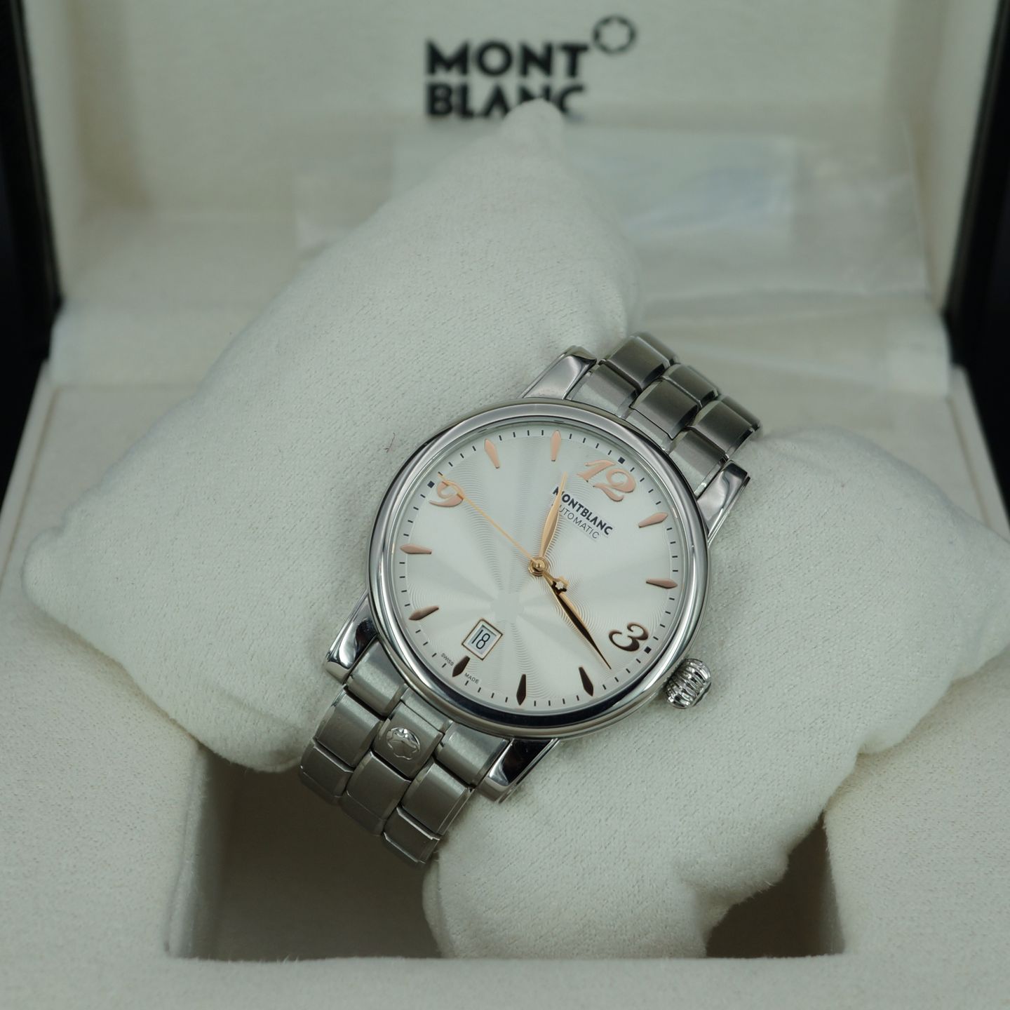 Montblanc Star 105961 (2012) - White dial 39 mm Steel case (4/8)